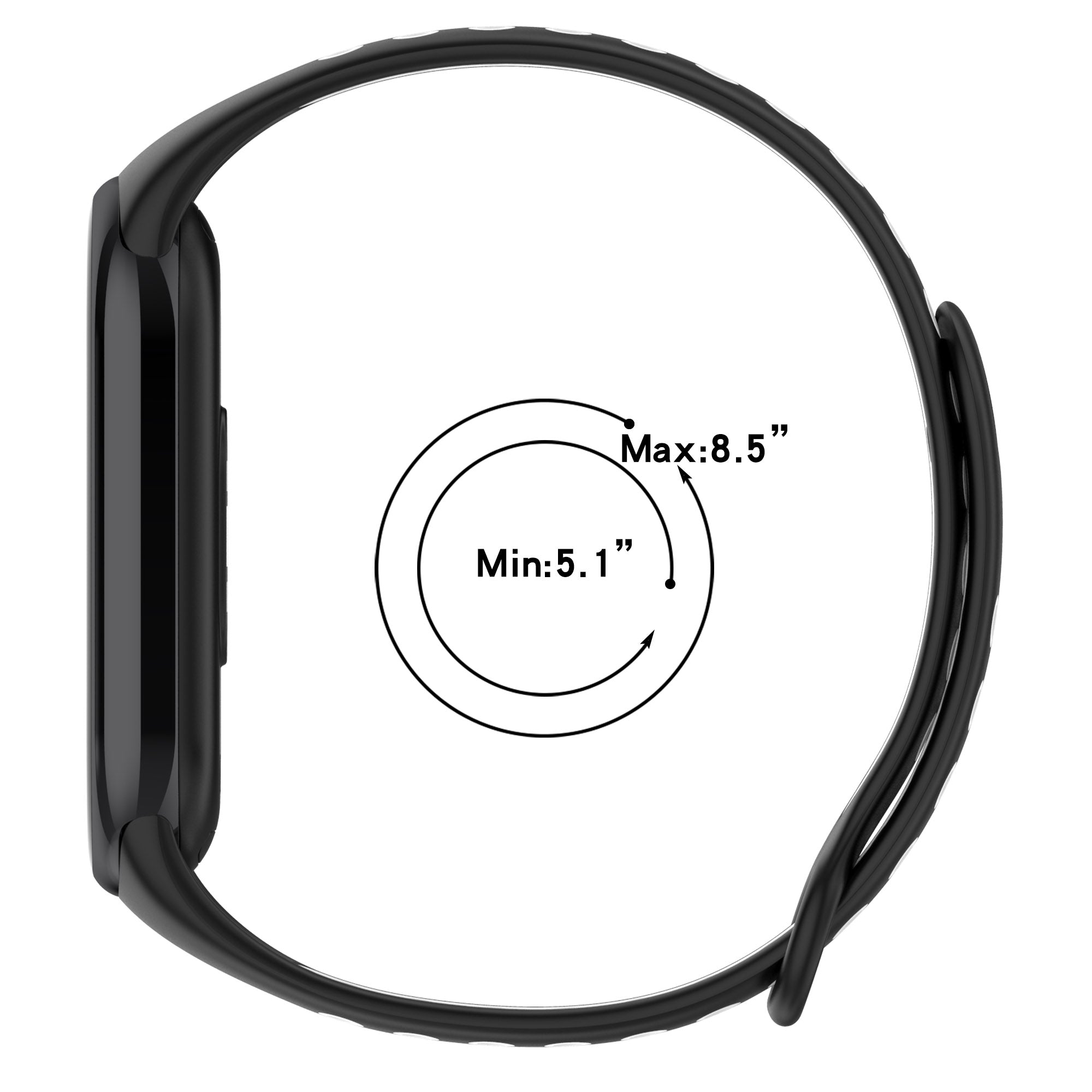 For Xiaomi Smart Band 8 Silicone Watch Band Replacement Bicolor Sports Wrist Strap For Xiaomi Smart Band 8 Silicone Watch Band Replacement Bicolor Sports Wrist Strap